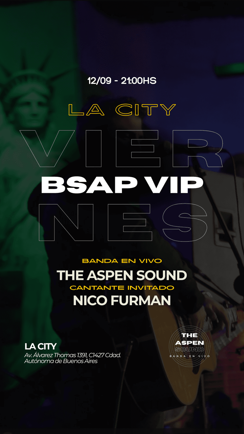 BSAS VIP: La City con The Aspen Sound