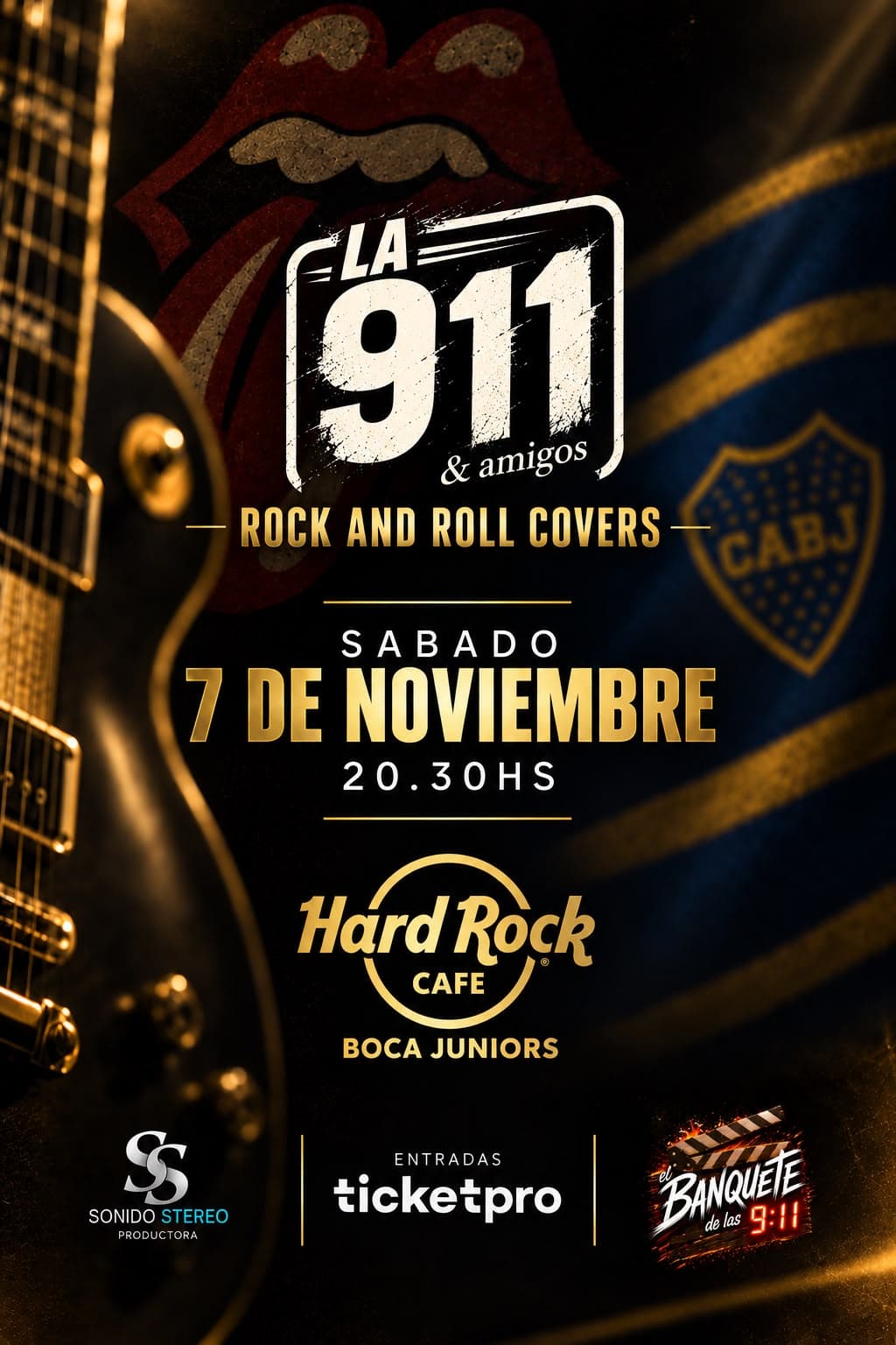 LA 911 Rock & Roll COVERS en Hard Rock Boca Jr.